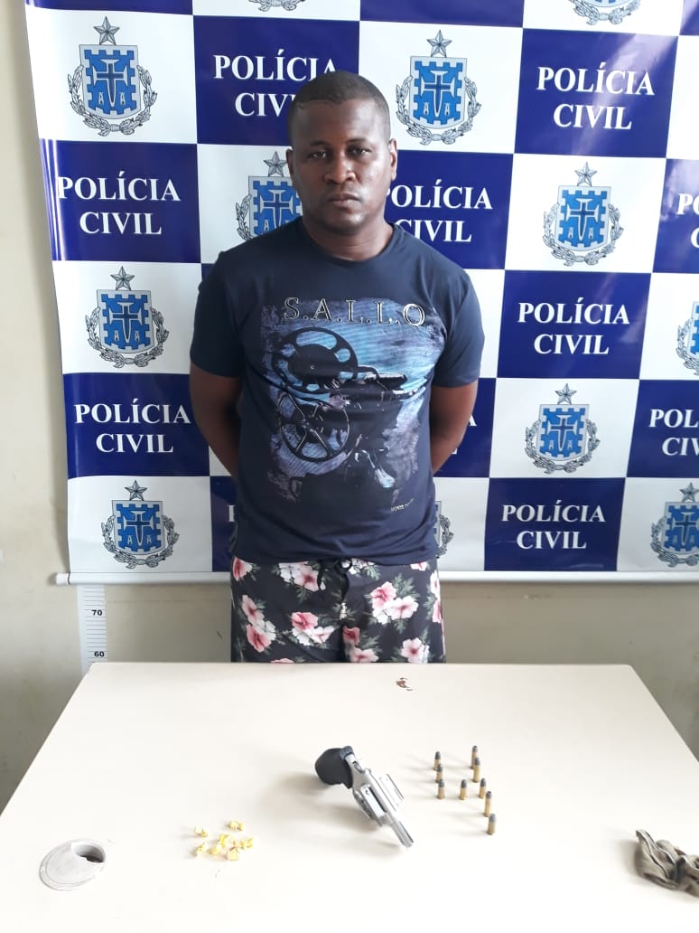 SAJ: acusado de tráfico de drogas e porte ilegal de arma de fogo é preso durante operação no Cidade nova 2