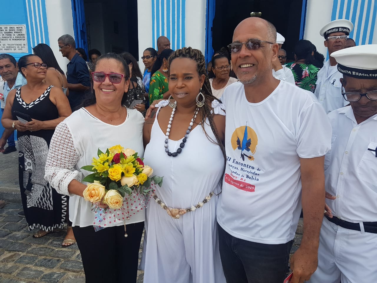 Prefeita Márcia de Saubara, Pan Batista Presidente do Conselho de Cultura e Nilo Trindade Conselheiro de Cultura