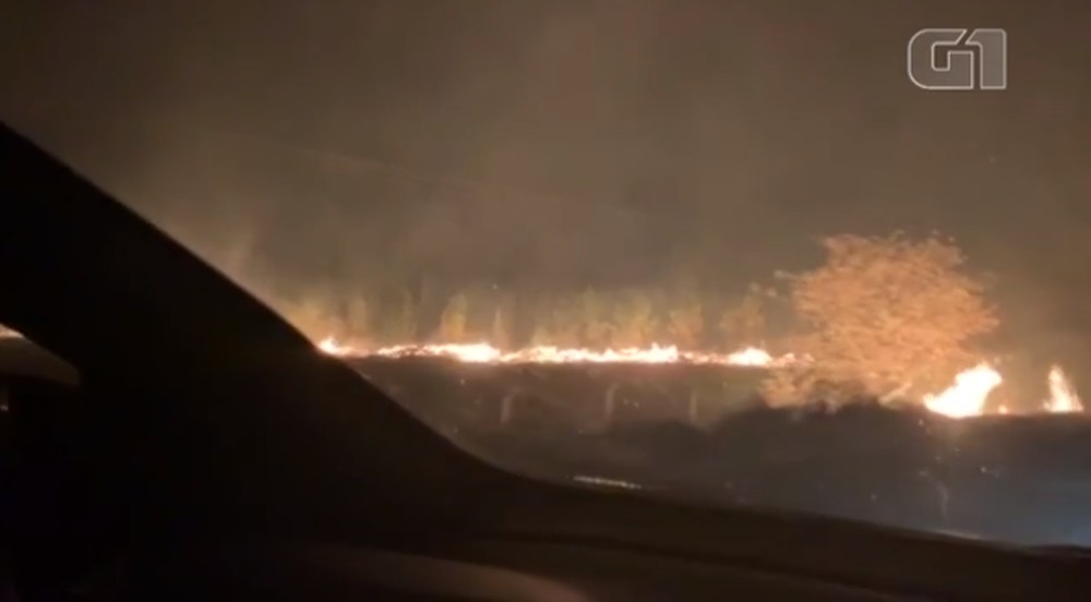 Incêndio atinge área de plantação de eucaliptos em Barra do Choça