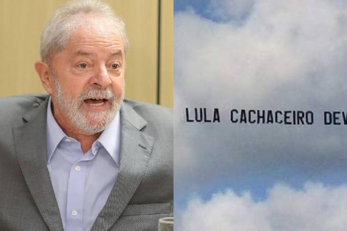 Juiz nega pedido para proibir faixa que chama Lula de ‘cachaceiro’
