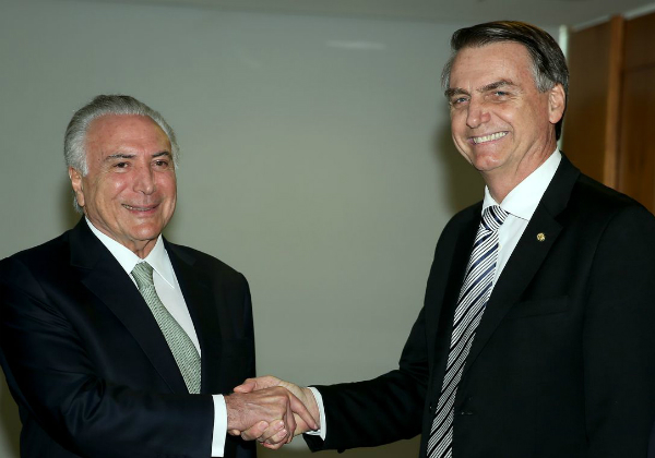 Temer diz que votou em Bolsonaro e elogia gestão do atual presidente