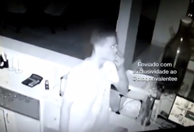 SAJ: aparentemente drogado, jovem invade restaurante em busca de dinheiro; veja vídeo