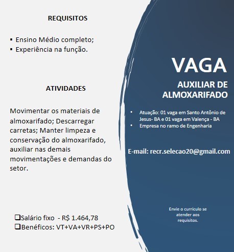 AUXILIAR DE ALMOXARIFADO