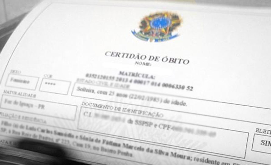 Cartórios registram mais óbitos e menos nascimentos