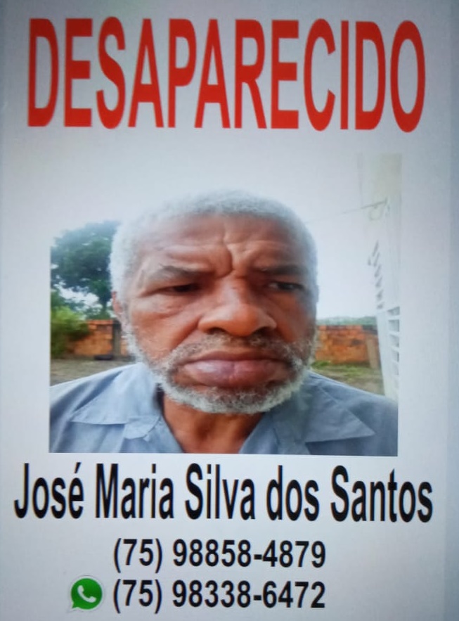 Família procura idoso desaparecido há 5 dias em SAJ