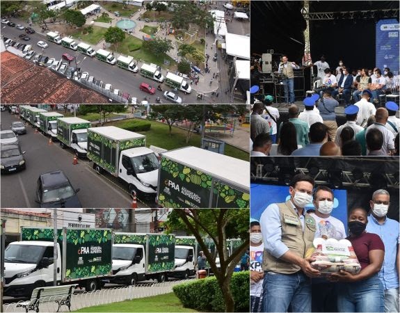 Governo Federal entrega caminhões do Programa Alimenta Brasil em Cruz das Almas 