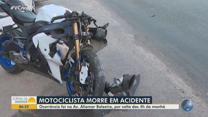 Cabo da PM morre em acidente de moto na Avenida Aliomar Baleeiro