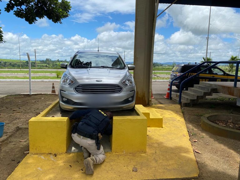Veículo roubado é recuperado pela PRF na BR 101 em Santo Antônio de Jesus