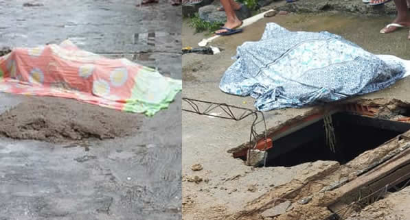 Laje da rua cede e faz duas vítimas fatais no Barro Vermelho em Itaberaba