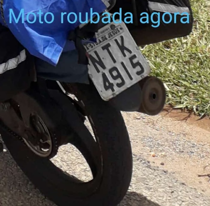 Moto é tomada em assalto na Br-101, próximo a Ponte do Mucambo em Conceição do Almeida