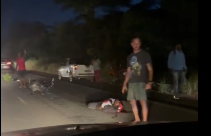 Motociclista fica gravemente ferido em acidente no entroncamento de Mar Grande, na Ilha de Itaparica