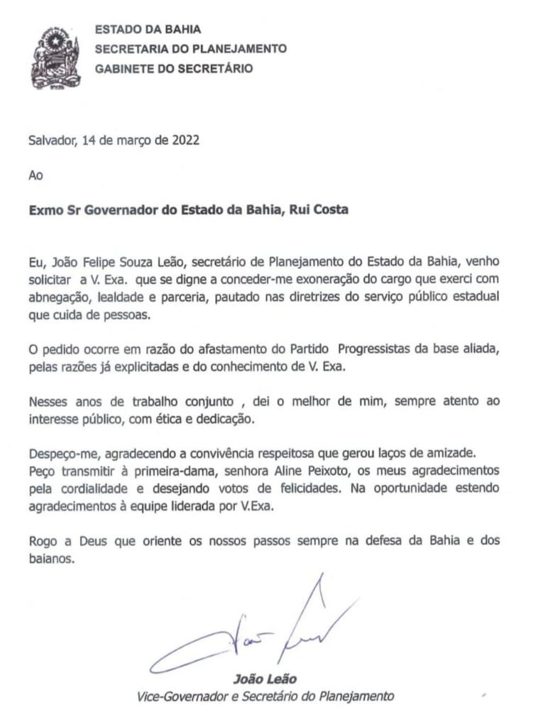 PP entrega cargos no governo e deixa base aliada do PT na Bahia