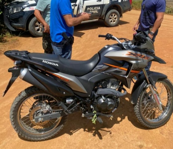 Moto roubada em Cruz das Almas é encontrada na zona rural de Santo Antônio de Jesus