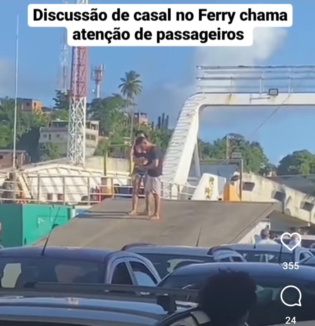 Discussão de casal no Ferry chama atenção de passageiros