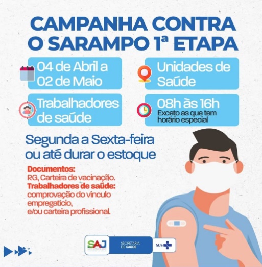 Santo Antônio de Jesus inicia campanha de vacinação contra o sarampo para profissionais de saúde