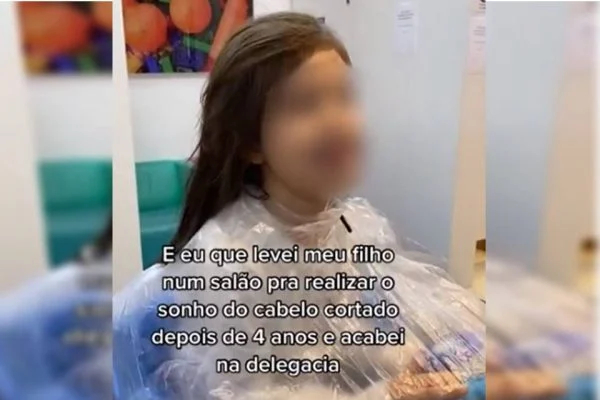 Vídeo: mãe registra BO após se revoltar com corte de cabelo do filho