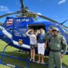 14º BPM em SAJ recebe população para conhecer helicóptero do Graer