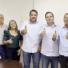 Alan Sanches acompanha comitiva do prefeito de SAJ em reunião com pré-candidato ao senado, Cacá Leão