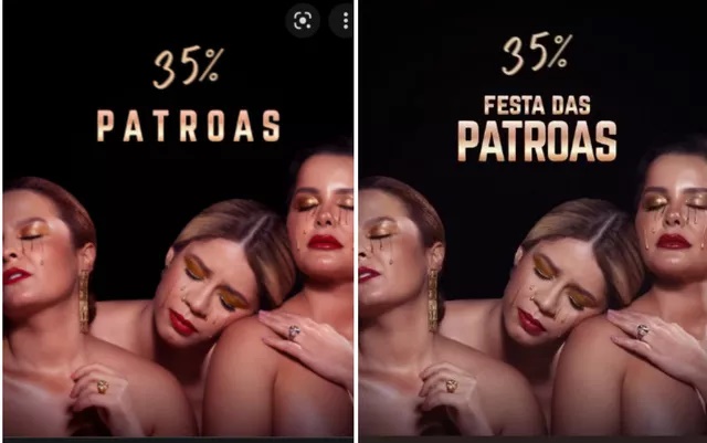 Segundo assessoria da dupla, elas já tinham a marca 'Patroas' registrada desde 2015, mas a concessão foi feita em 2017.