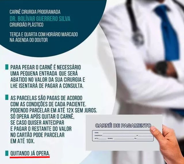 os interessados poderiam quitar o carnê em até um ano