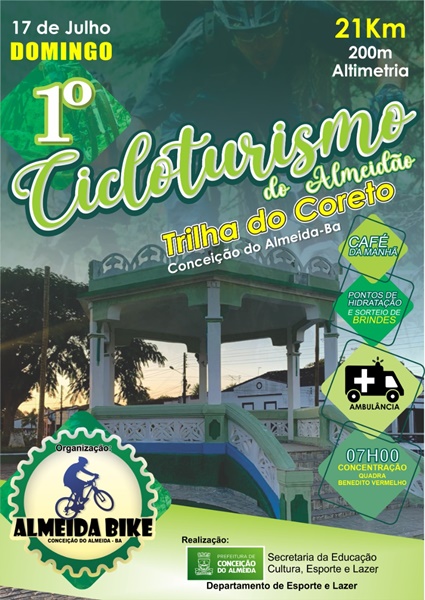 cicloturismo em Conceição do Almeida