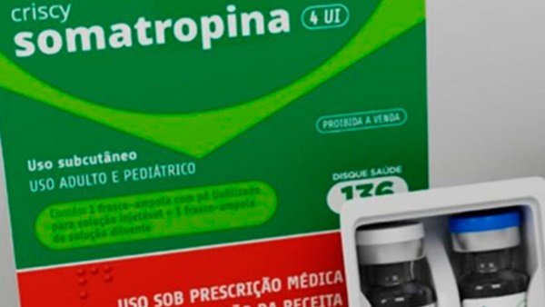 solução injetável Somatropina 20 mg