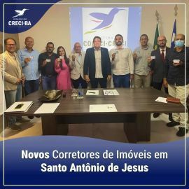 Santo Antônio de Jesus conta agora com novos corretores de imóveis