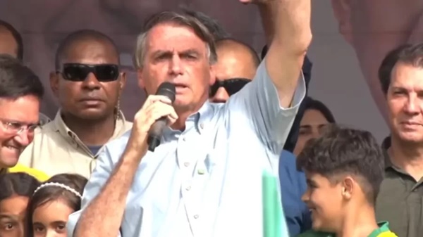 Candidato à reeleição Jair Bolsonaro