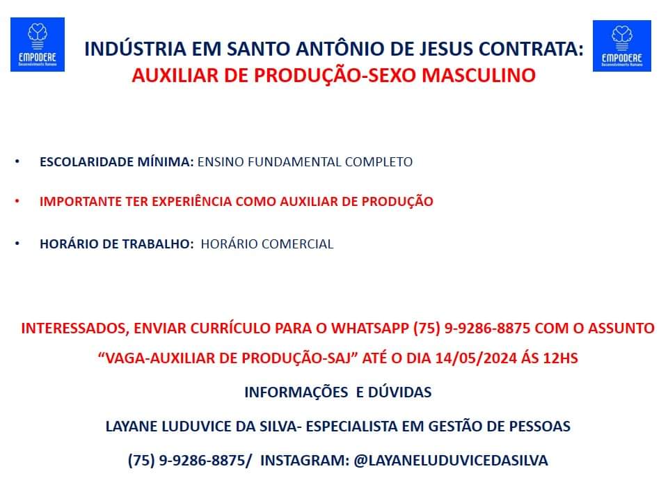 emprego em indústria