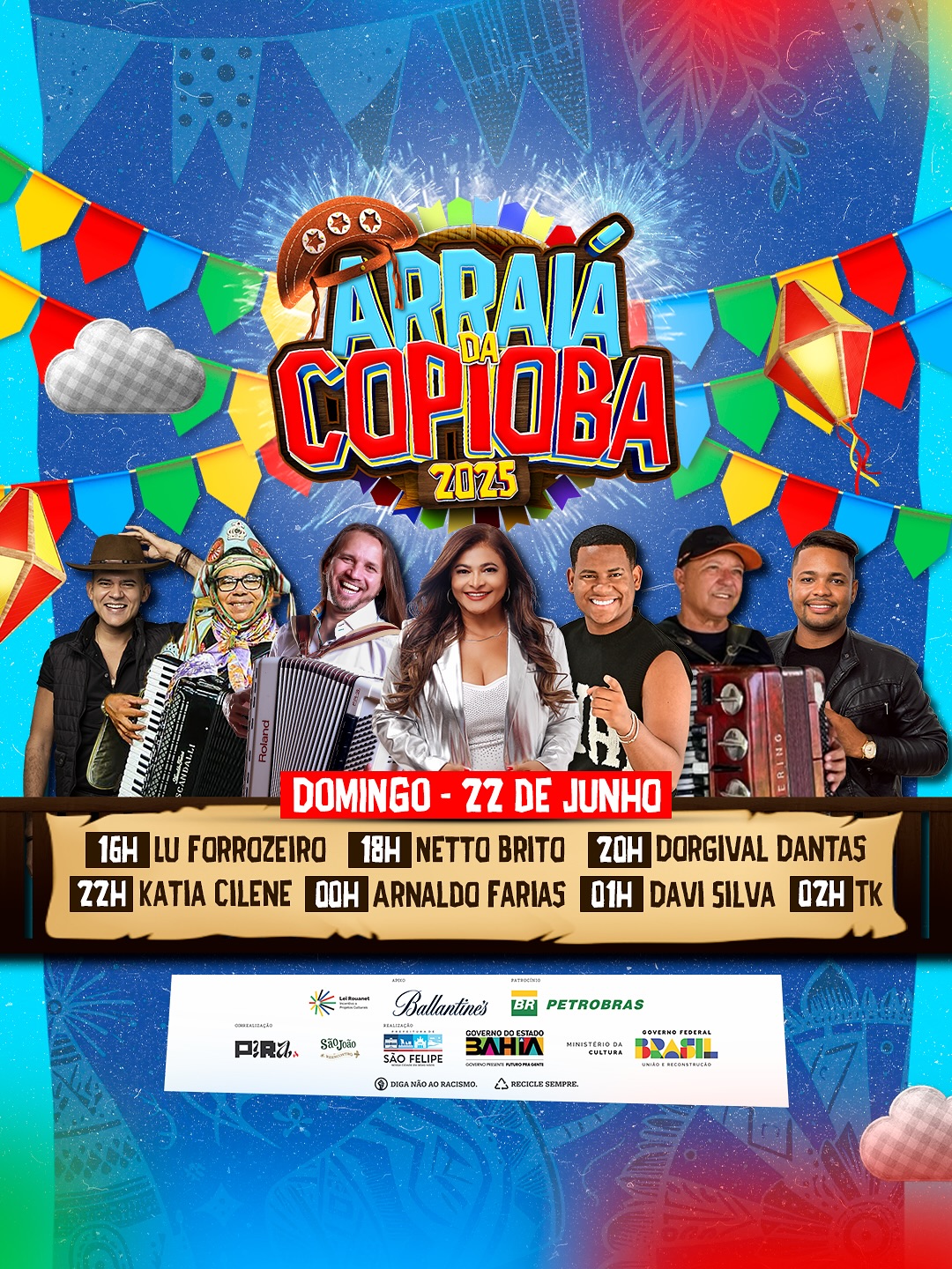 🔥 A programação completa do Arraiá da Copioba chegou! 🔥Venha viver essa festa que é a alma do São João! 🌟✨Muito forró, shows especiais, comidas típicas e a melhor animação pra você, sua (1)
