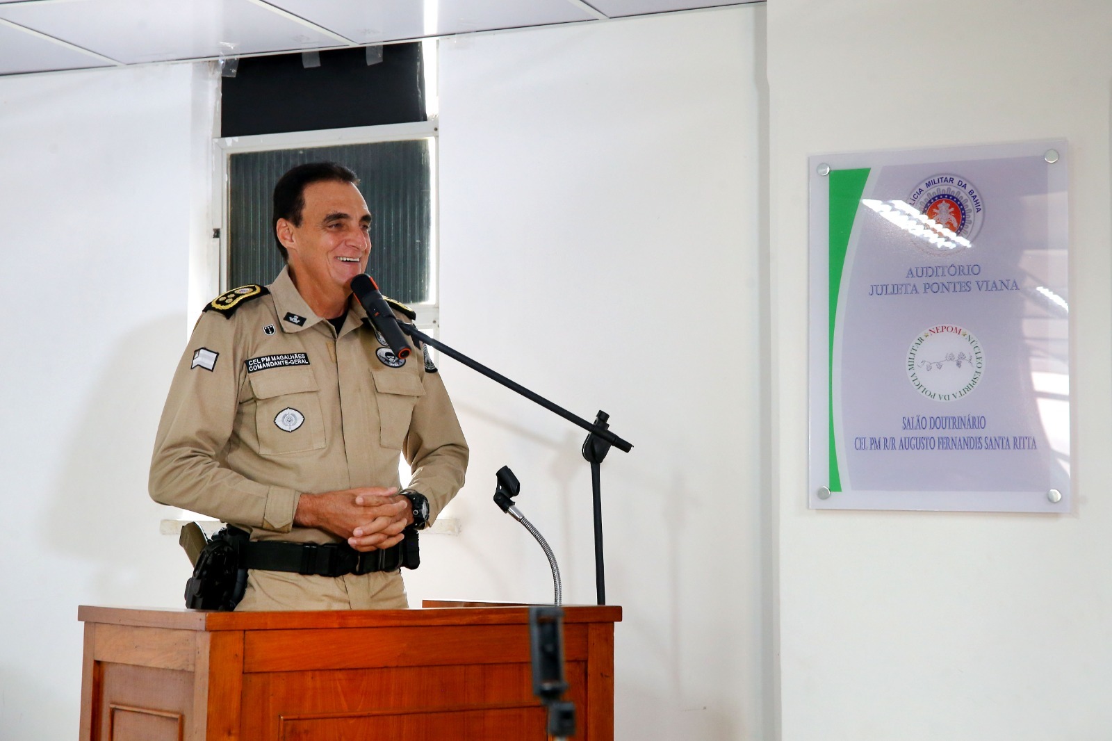 Comandante-geral da PMBA, coronel Antonio Carlos Silva Magalhães.