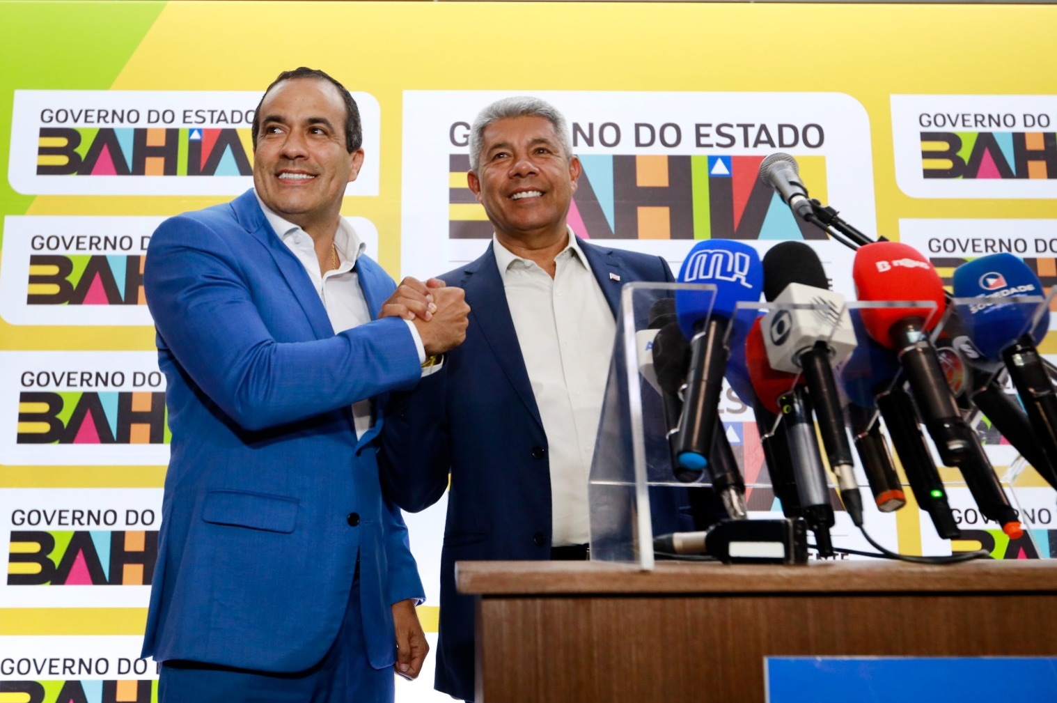 Governador Jerônimo Rodrigues e prefeito Bruno Reis
