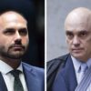 Alexandre de Moraes nega pedido da DPU e mantém julgamento de Eduardo Bolsonaro no STF