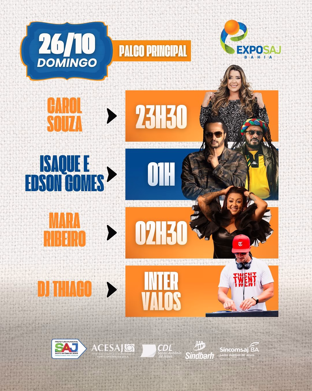 Está chegando a ExpoSAJ Bahia, e com ela uma programação musical imperdível! 🫶🏽✨Estão preparad (3)
