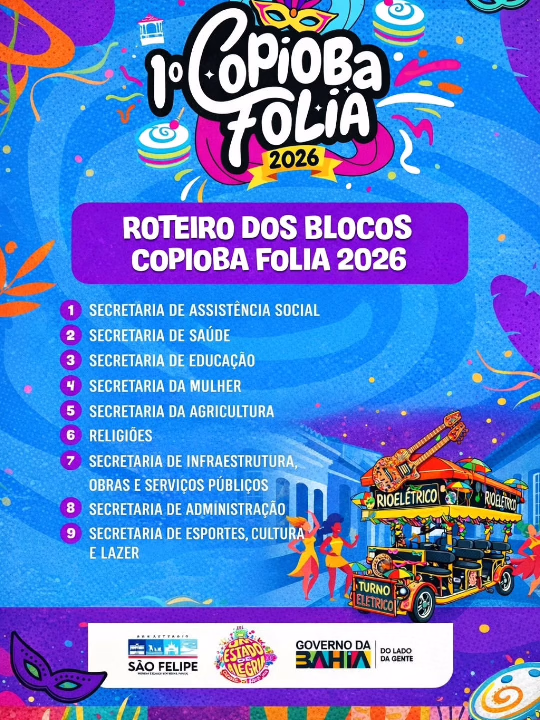 1º COPIOBA FOLIA 2026 VEM AÍ!São Felipe vai viver a energia contagiante do nosso Carnaval com m (1)