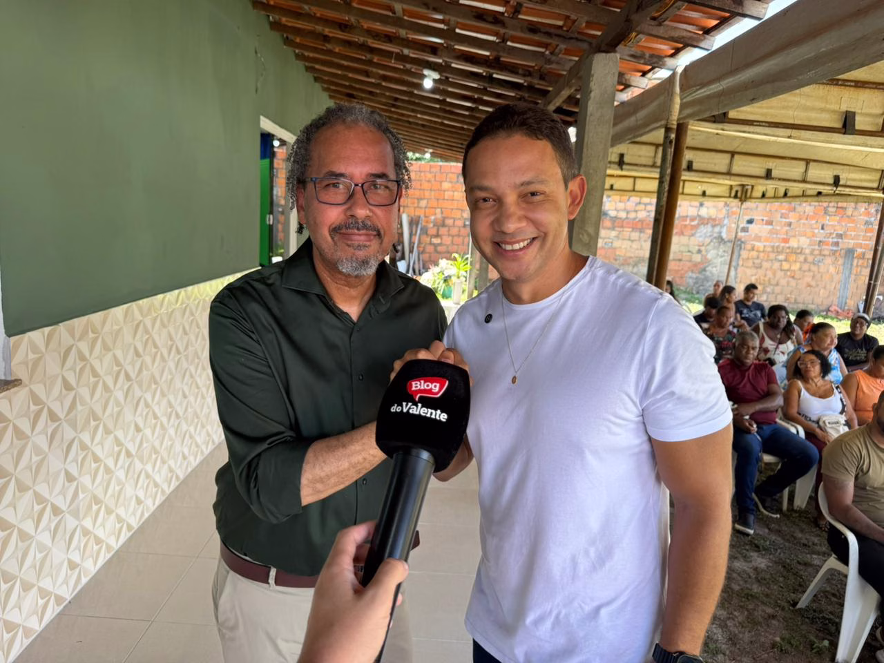 Prefeito de Vera Cruz, Igor Pinho e presidente da Câmara Municipal de Vera Cruz, Jorge Rasta