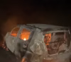 Carro é destruído por incêndio próximo a Dom Macedo Costa neste sábado (18)