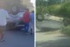 Quatro pessoas, incluindo criança, ficam feridas após carro capotar na BA-026 entre Varzedo e SAJ