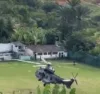 Helicóptero da FAB sobrevoa Mar Grande antes de visita de Lula à Bahia