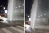 Adutora rompe e forma chafariz na Avenida Luiz Argolo, em Santo Antônio de Jesus