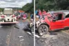 Motorista morre após bater de frente com caminhão na BR-420 entre Santa Inês e Ubaíra