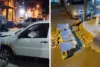 Motorista perde controle, atinge carros estacionados e derruba mureta na Praça da Salgadeira, em Santo Antônio de Jesus