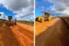 Máquinas executam manutenção em estradas vicinais de quatro localidades rurais de Laje