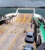 Ferry-boat suspende transporte de veículos pesados e motos por causa do mau tempo na Bahia