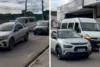 Demolição de borracharias provoca lentidão no trânsito da Avenida Luiz Argolo, em SAJ