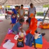 Corpo de Bombeiros promove ação educativa na Praça Padre Mateus em Santo Antônio de Jesus